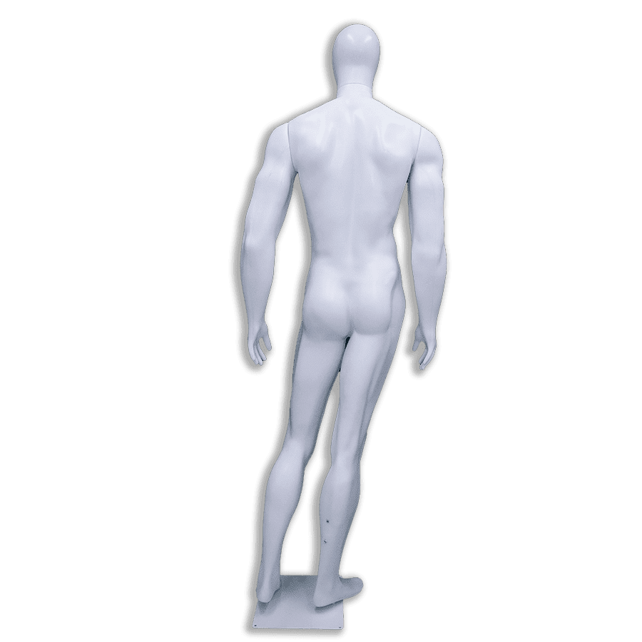 MANEQUIM DE PLÁSTICO MASCULINO BOMBADO CABEÇA OVO BRANCO - Image 2