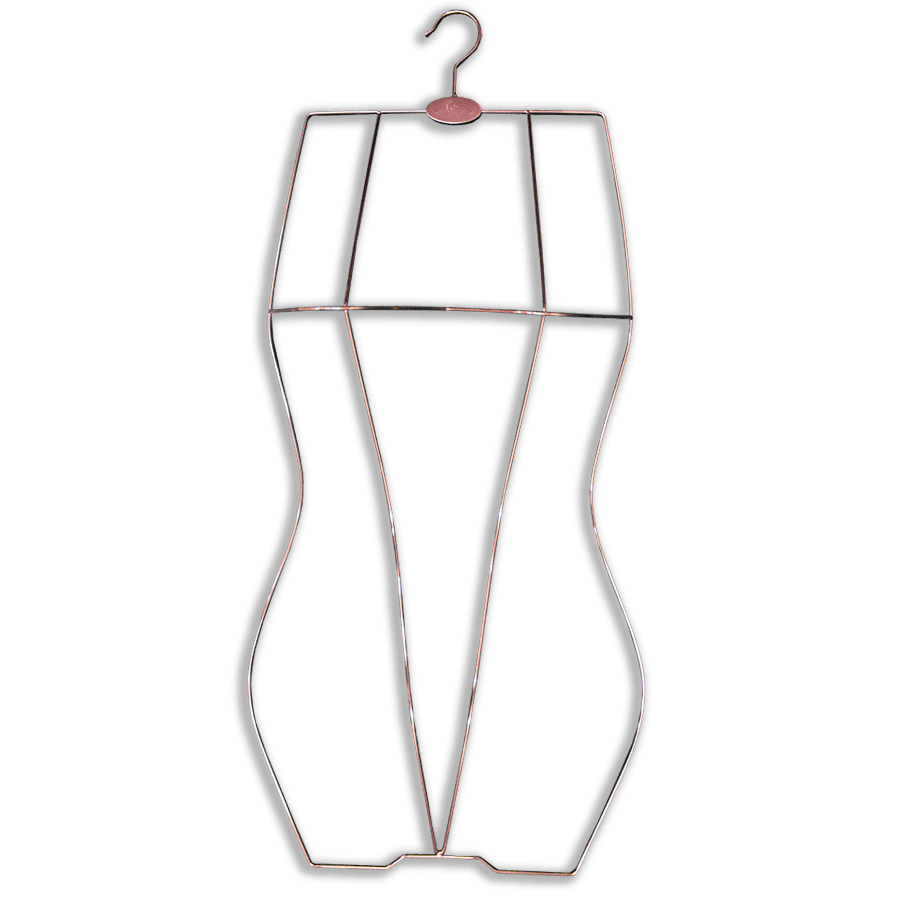 Imagem relacionada ao produto: Cabide De Aramado Silhueta 3D Rose Gold