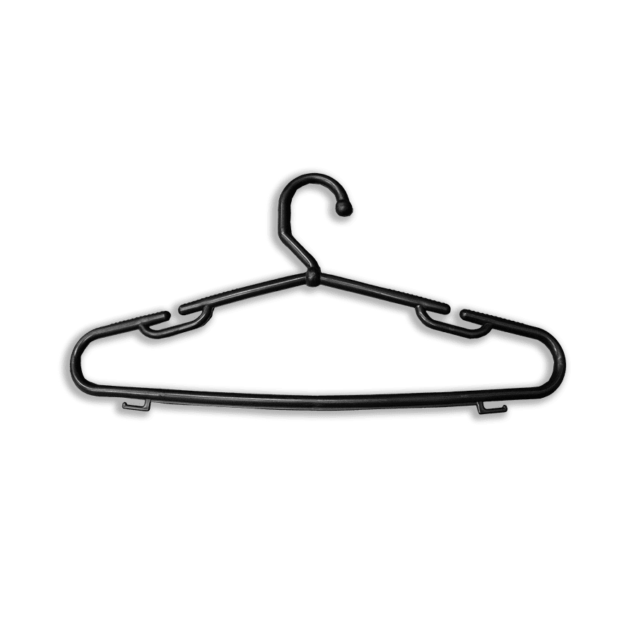 Imagem relacionada ao produto: Cabide Gaúcho Preto De Plástico (30 Unidade)