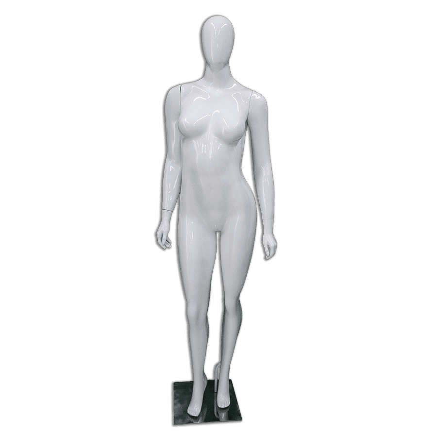 Imagem relacionada ao produto: Manequim De Fibra Feminino Fitness Branco