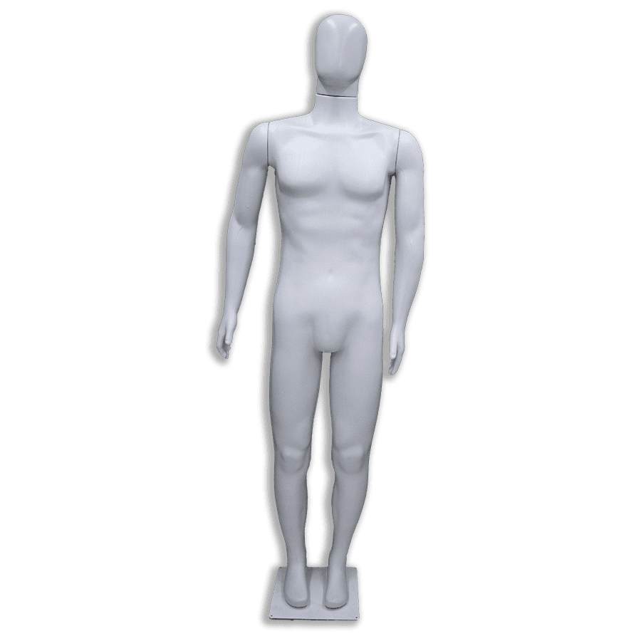 Imagem relacionada ao produto: Manequim De Plástico Masculino Reto Branco